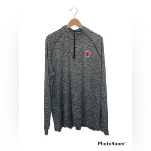 Men’s Under Armor Wisconsin Badgers Loose Fit Quarter Zip